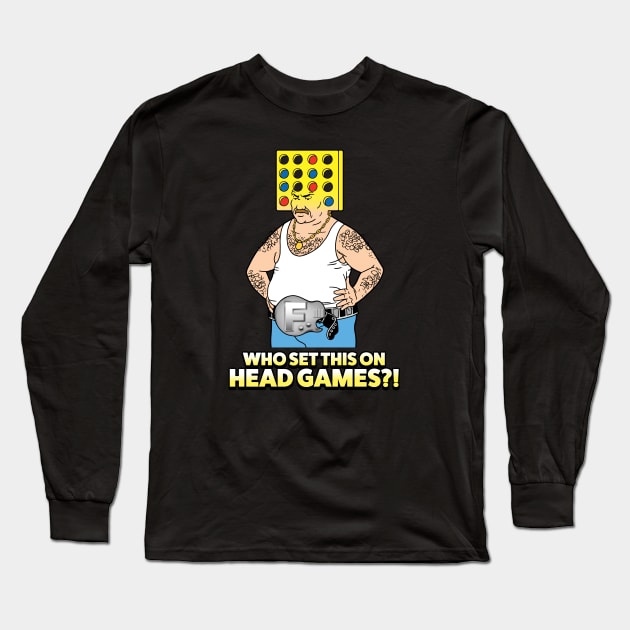 Head Games Long Sleeve T-Shirt by Chewbaccadoll